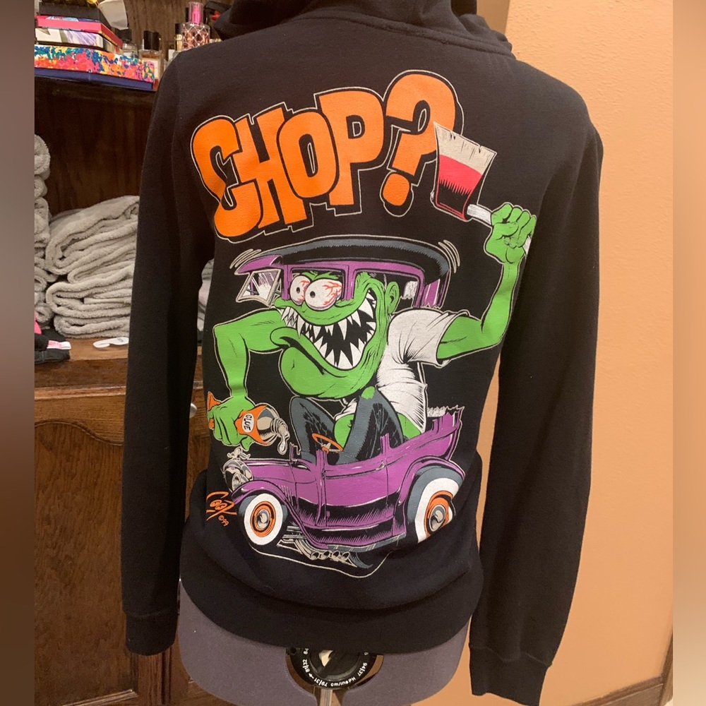 Rockabilly Coop Hoodie Zip Up Sourpuss Sweatshirt Sweater